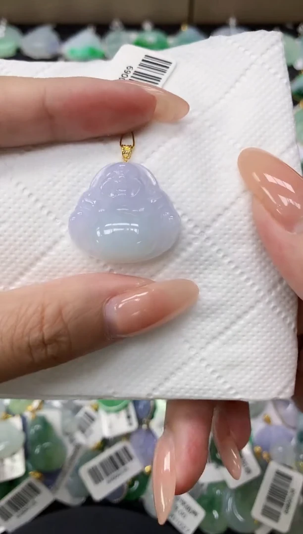 颈饰18K金镶嵌翡翠11111111111