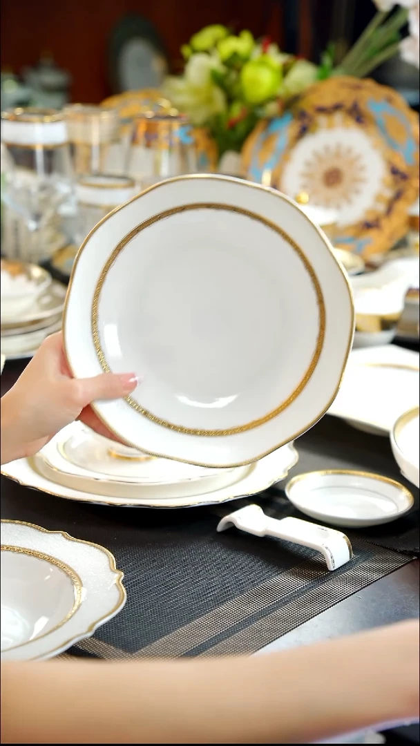 瓷片8英寸菜盘1个