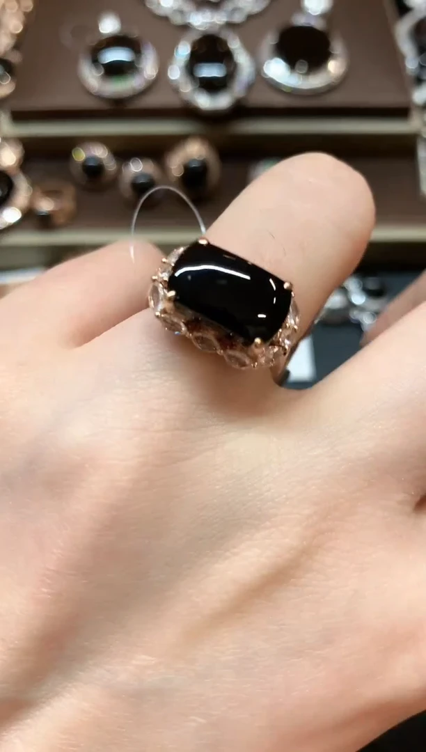 【闪购商品】翡翠戒指18K金镶嵌m101不退换