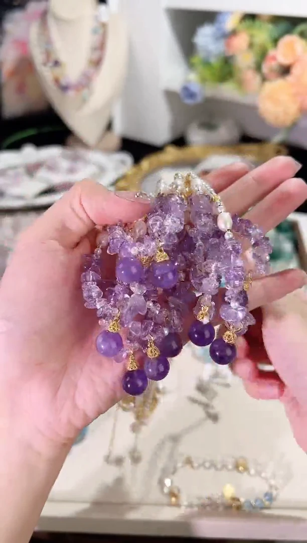 项链未镶嵌水晶天然水晶 多样性发货发其一 颜色微差
