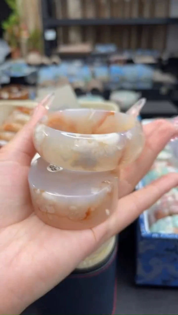 未镶嵌手镯石英质玉239(58圈赠送镯心)