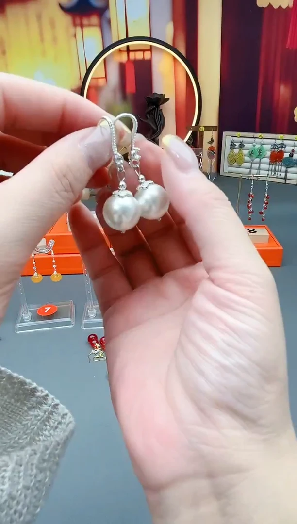 耳饰拼合珍珠（马贝珠）未镶嵌239