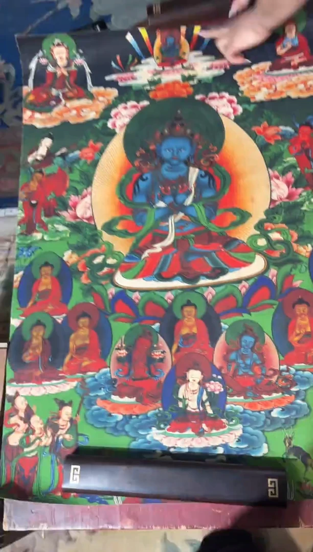 卷轴画龙妹的唐卡tk16