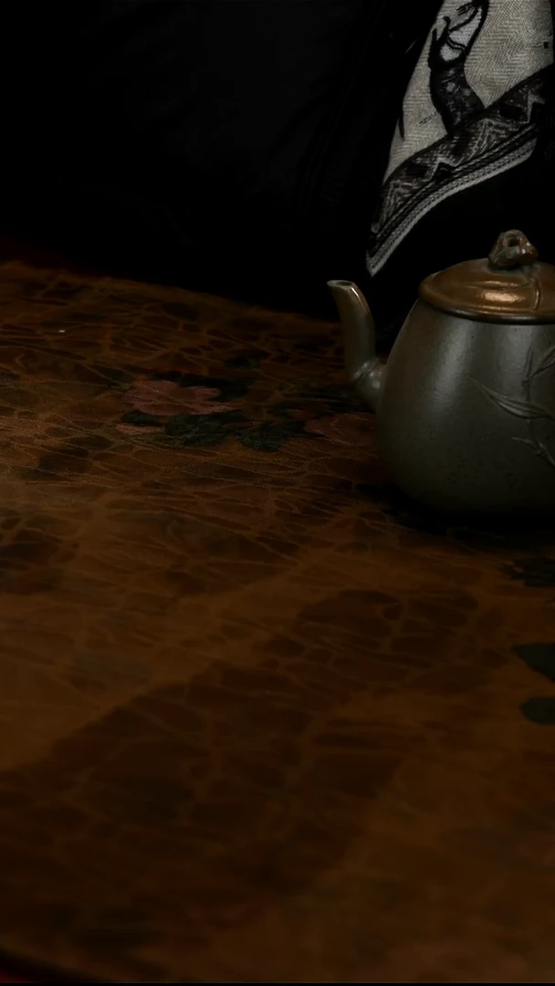 茶壶紫砂清*?柴烧太湖石竹叶壶