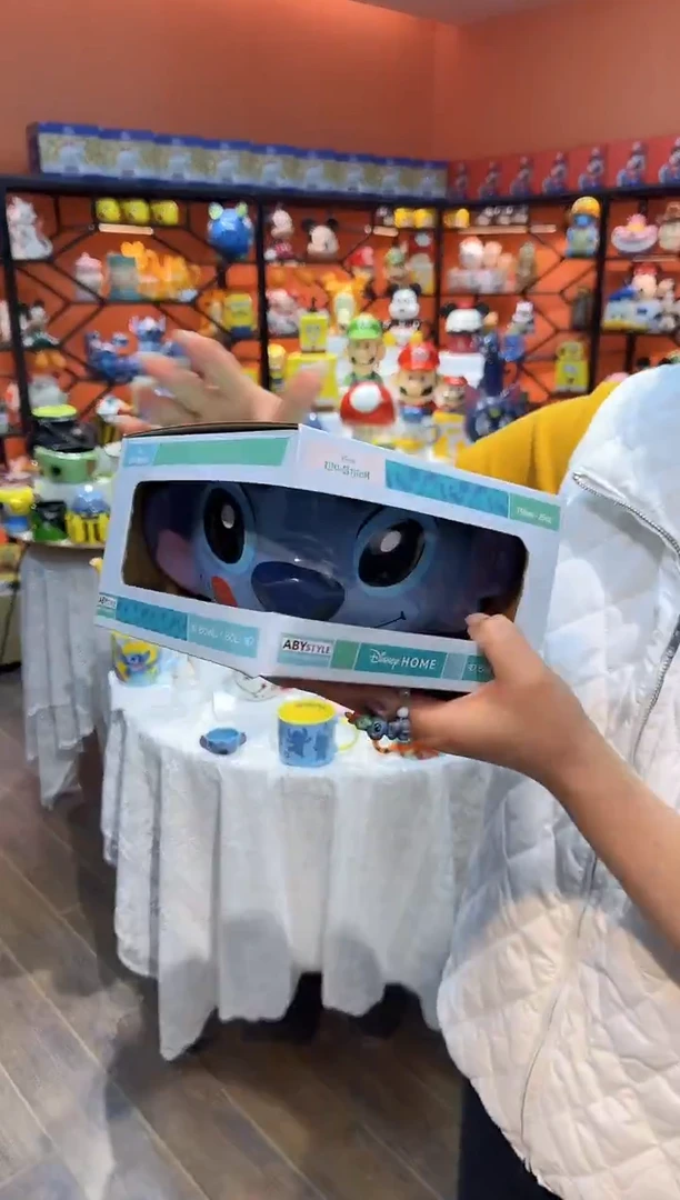 瓷片@@史迪奇水果沙拉碗（礼盒）