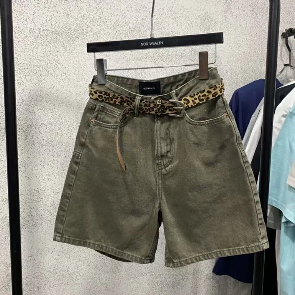 火火定制【A版短裤】夏季新款美式百搭休闲宽松显瘦高腰短裤