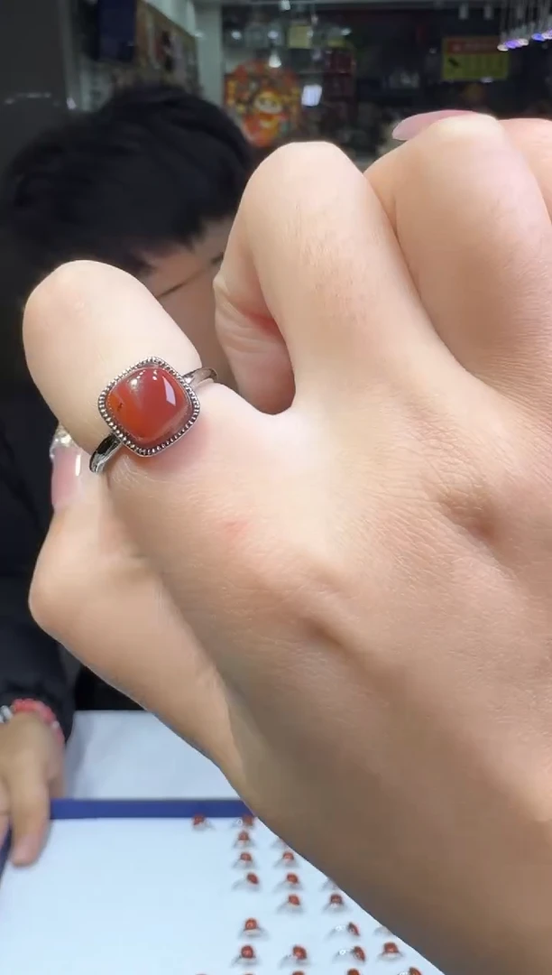 【闪购商品】南红玛瑙戒指未镶嵌多样性发一件 591