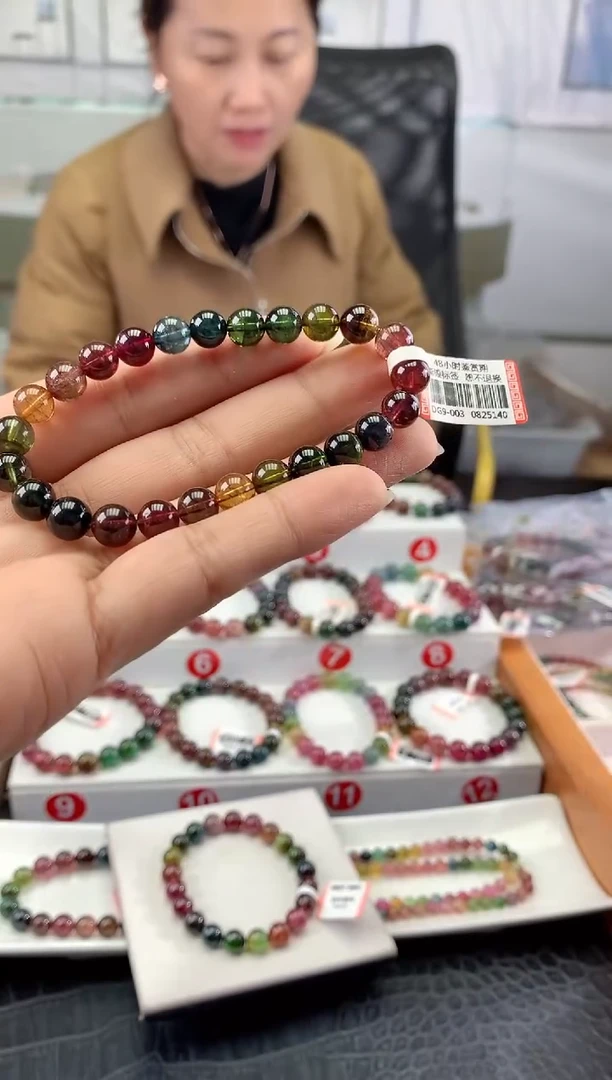 未镶嵌手串碧玺多样性发一条