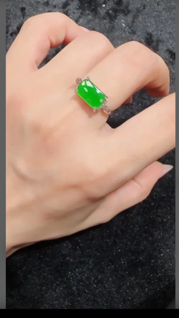 定制翡翠未镶嵌翡翠戒指14