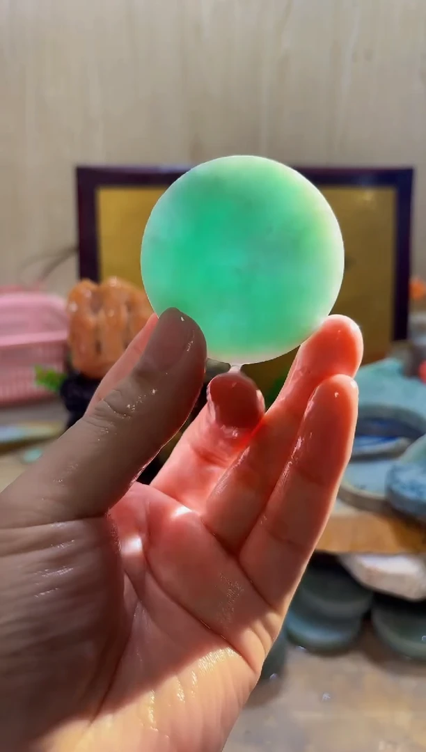 翡翠挂件未镶嵌A货常星2908