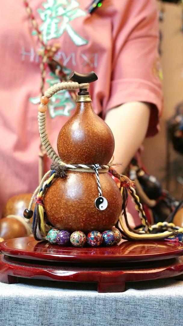 大漆酒葫芦，一物一拍+送底座漏斗101