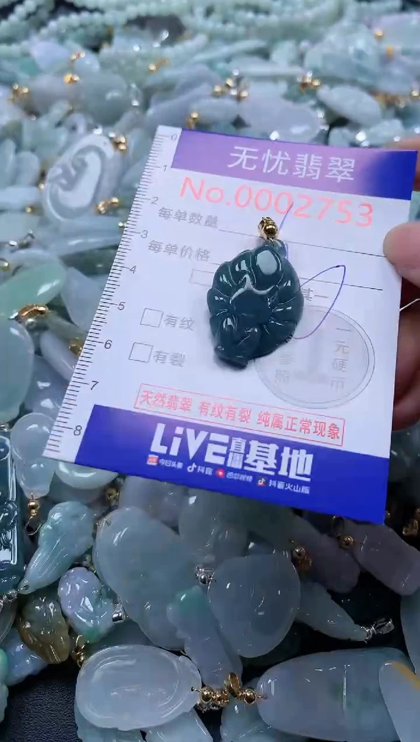 翡翠未镶嵌吊坠(不含链)2753