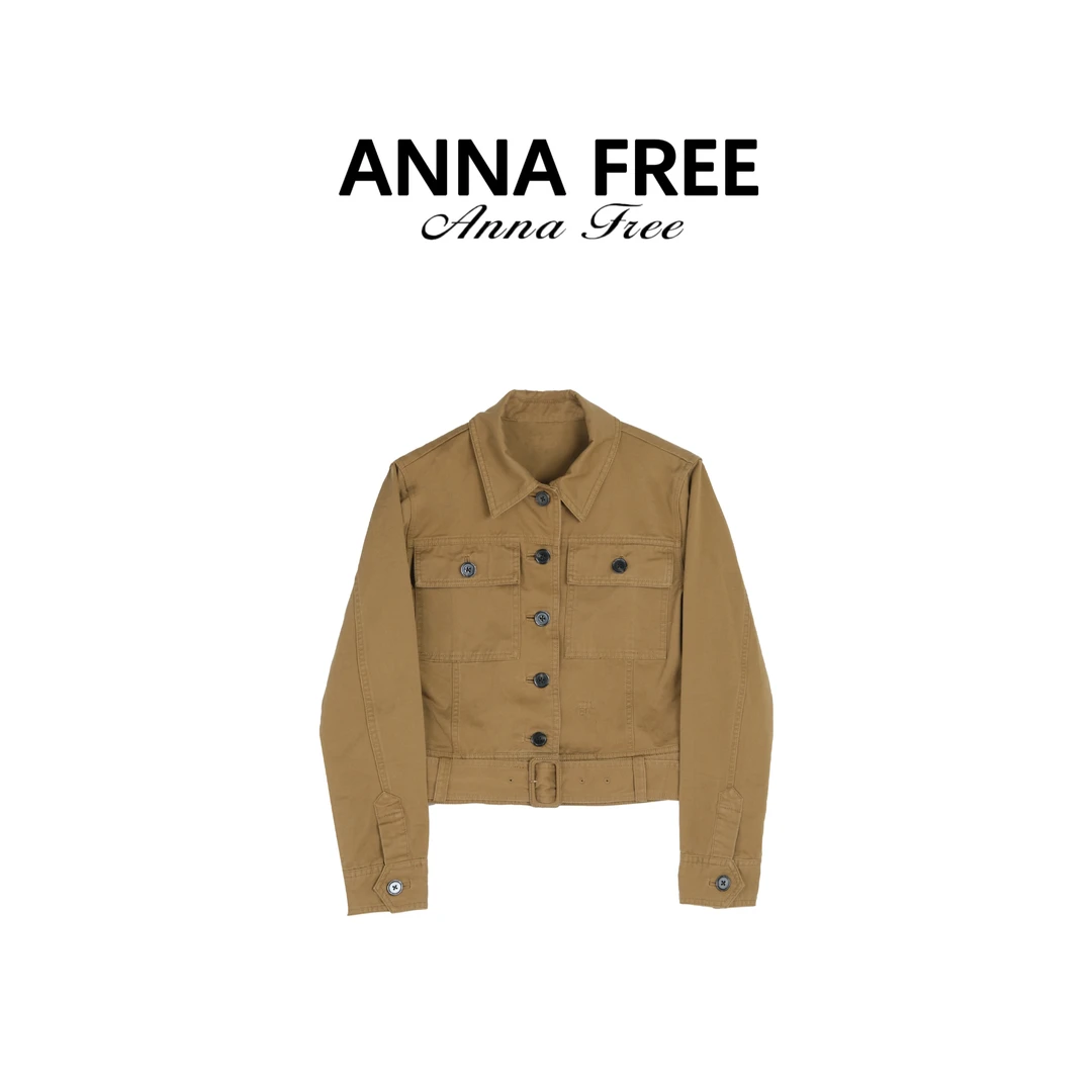 ANNA FREE 新款宽松长袖外套潮流复古风休闲时尚ZCD25239