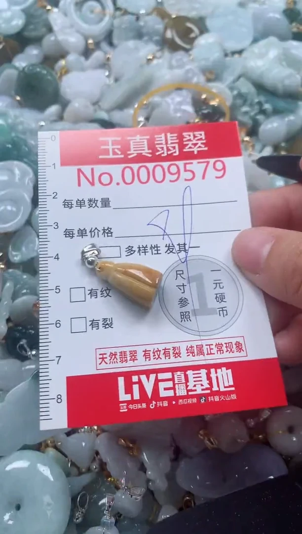 吊坠(不含链)未镶嵌翡翠9579