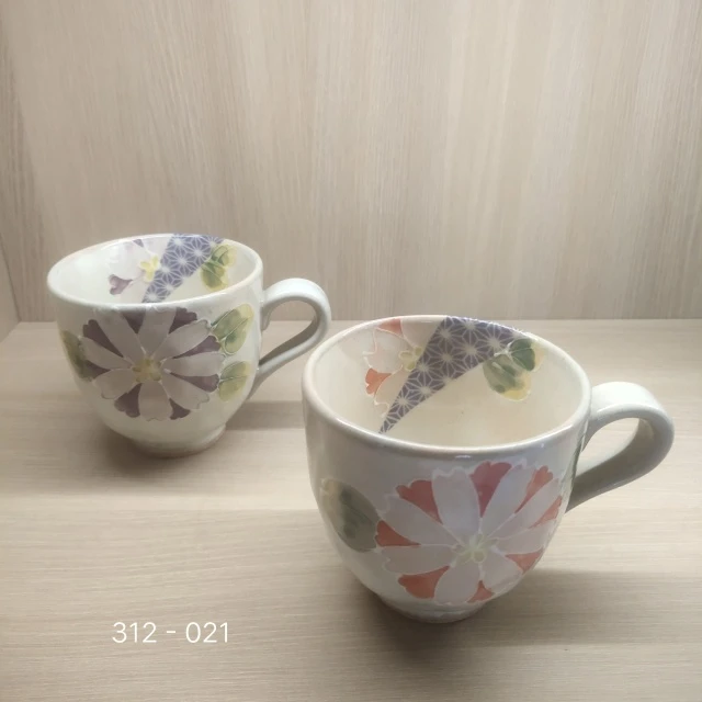 日本进口波佐见烧灶师窑陶制手绘手作马克杯对杯