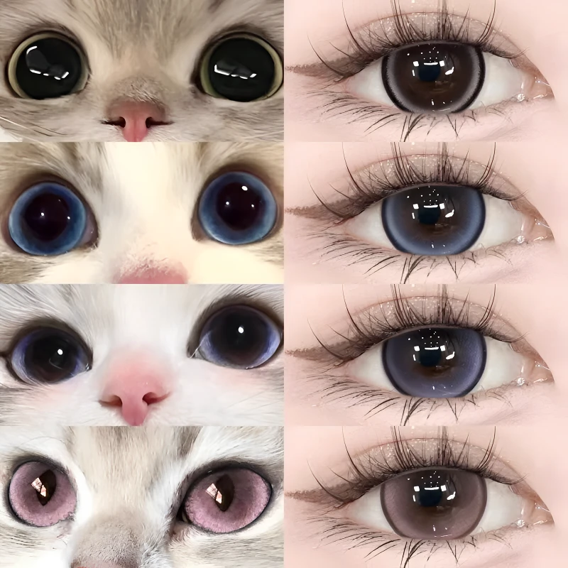 眸可三明治美瞳半年抛珍宝珠系列大直径狗狗眼冬日热卖款隐形眼镜