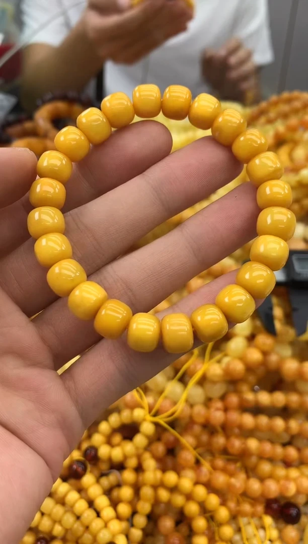 裸石蜜蜡未镶嵌手串