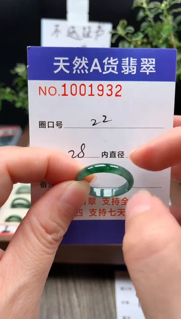 未镶嵌戒指翡翠22#