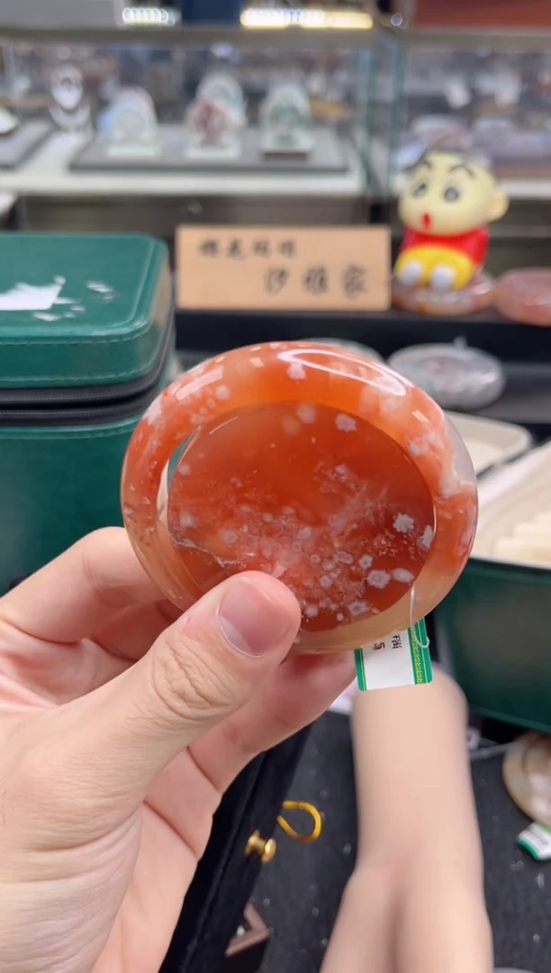 石英质玉手镯未镶嵌55圈口（赠品镯心）s9651