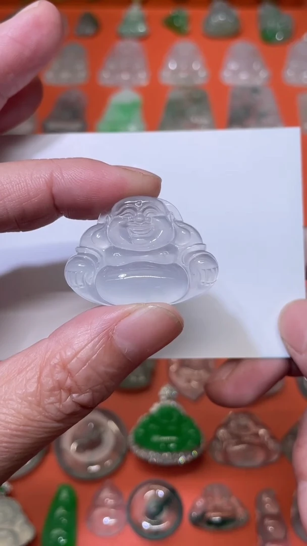 颈饰未镶嵌翡翠弥勒佛34/24.5/6