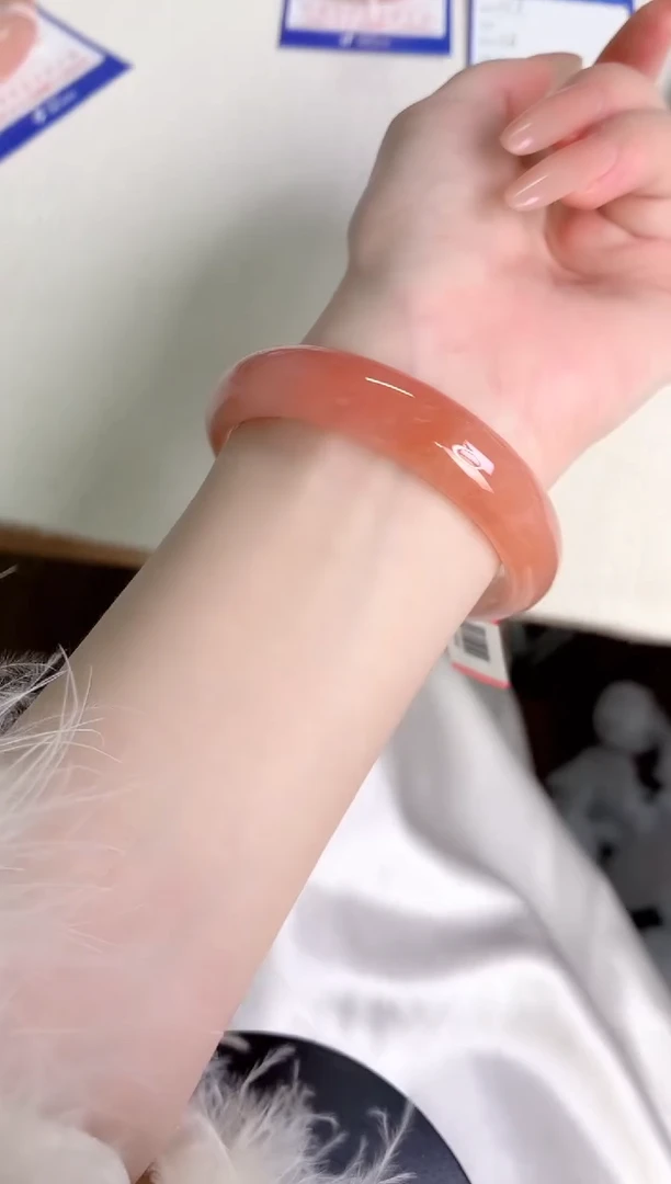 未镶嵌手镯石英质玉桃花酿149-圈口56-236