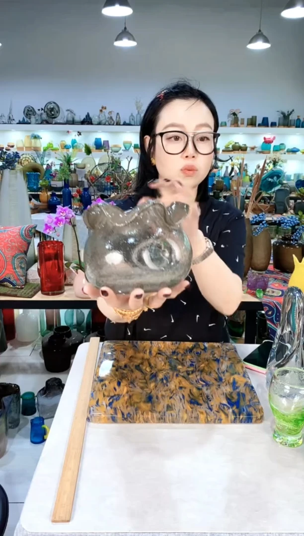 慕忆家手作琉璃花瓶