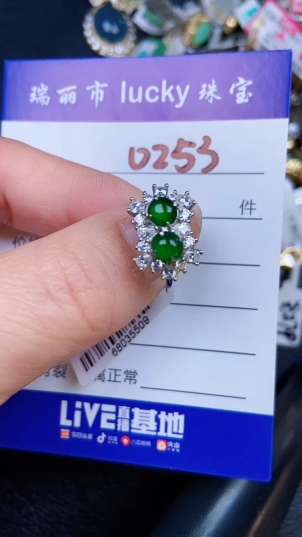 颈饰银S925镶嵌翡翠0253