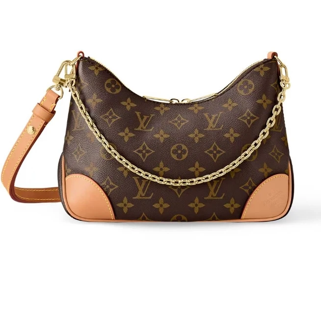 99新 LouisVuitton/路易威登 牛角包原色单肩包