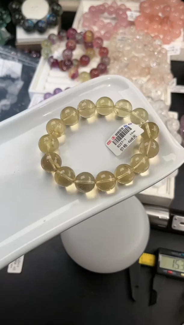 水晶手链未镶嵌多样性发一Q52竹叶青14mm