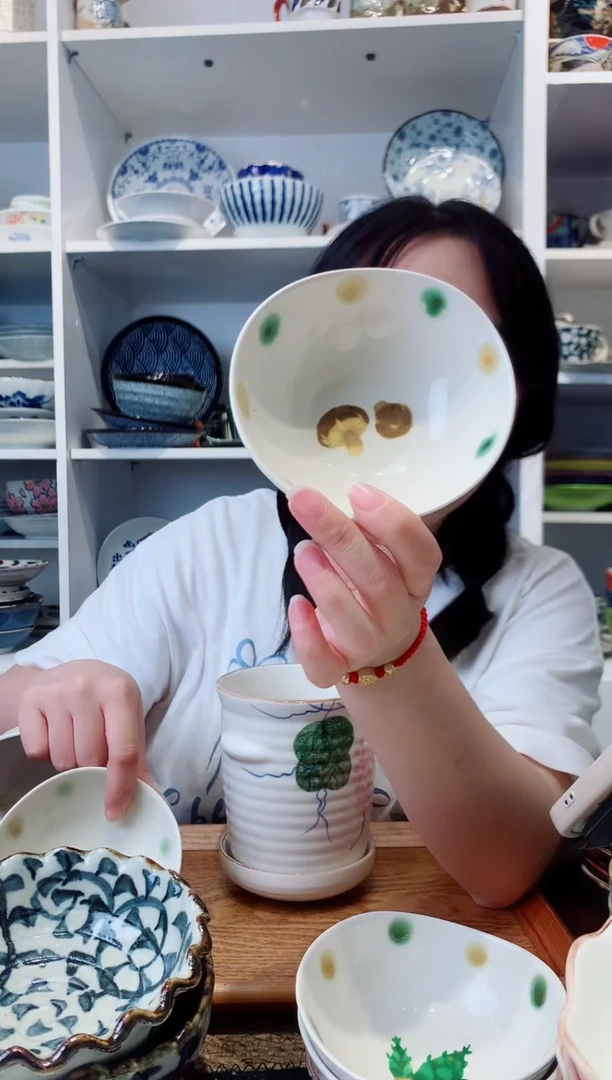 陶瓷美浓烧香菇小钵