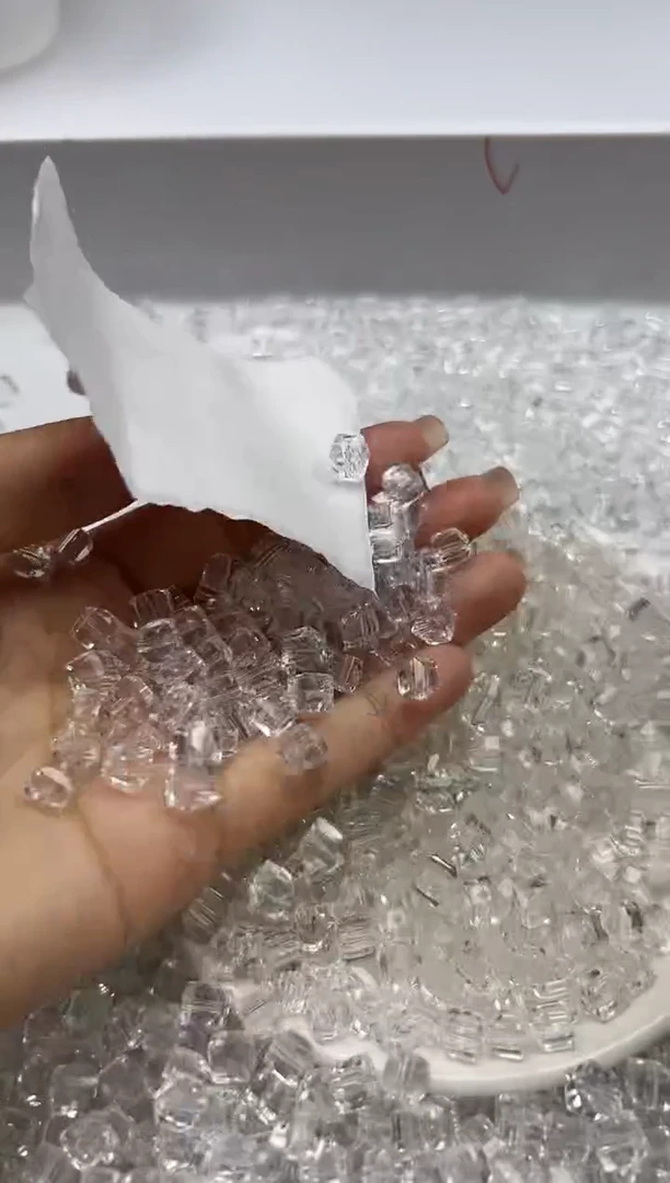 未镶嵌颈饰水晶w2836白水晶方糖6*6mm*30颗