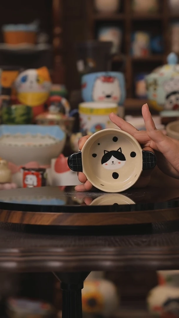 摆件景德镇釉下彩绘设计师款式陶瓷