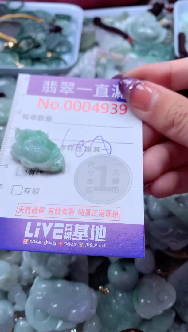 翡翠未镶嵌吊坠(不含链)4939