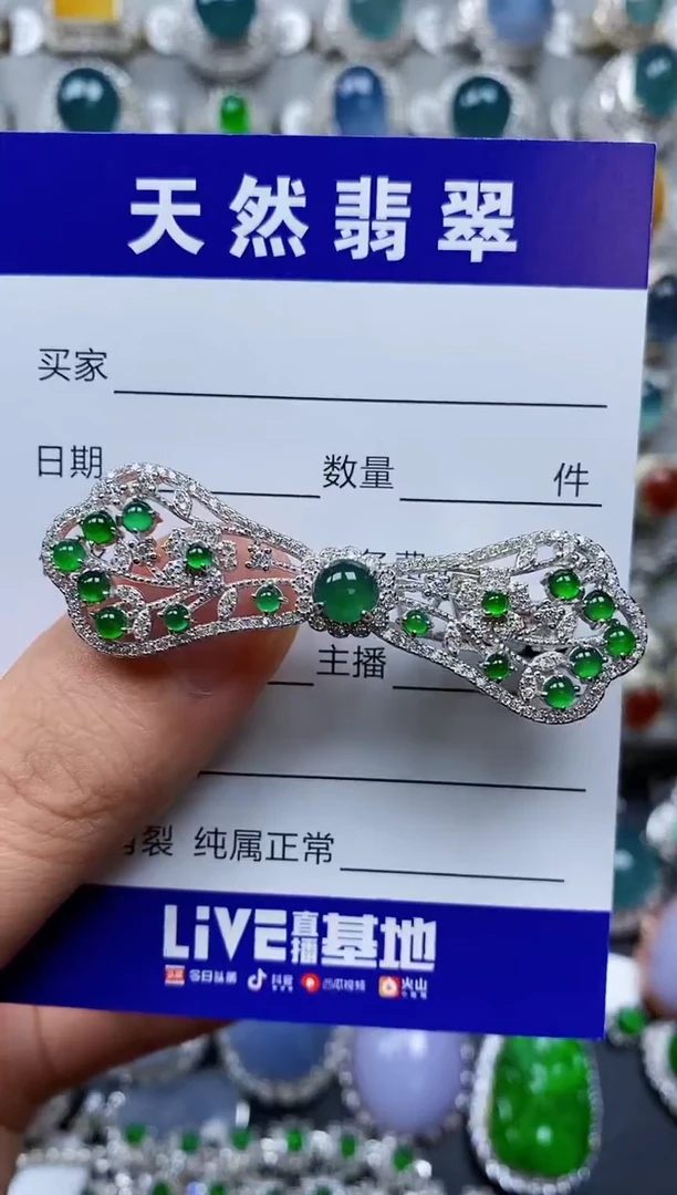 【闪购商品】翡翠颈饰银S925镶嵌0284