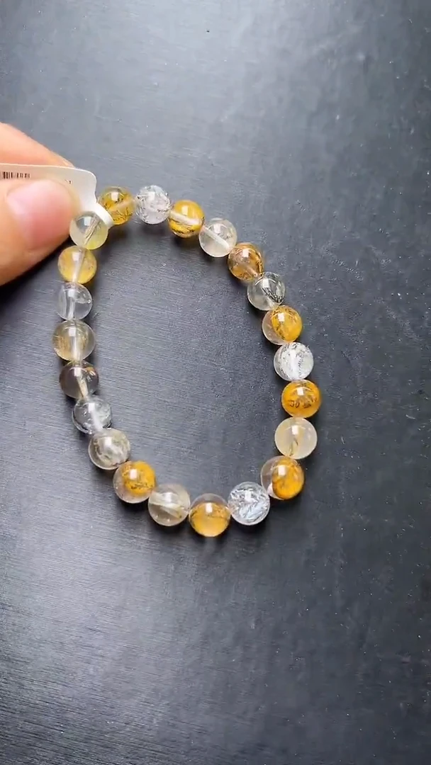 未镶嵌手串水晶胶花小树手串8mm+ JP57706