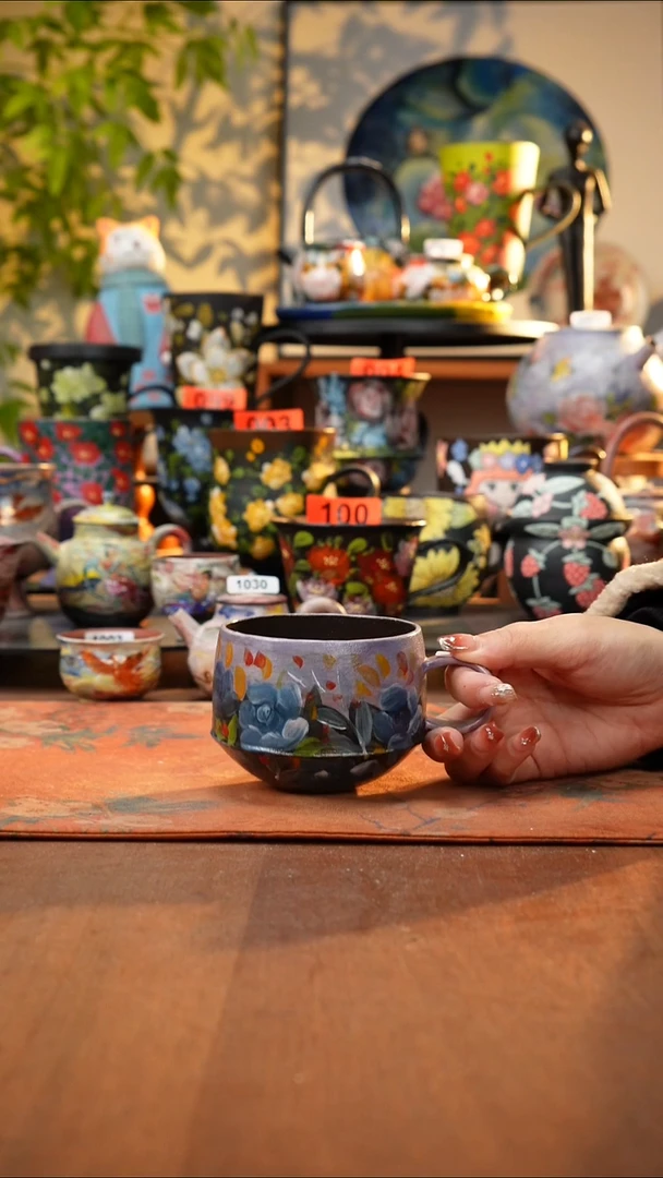 瓷片景德镇手工手绘490