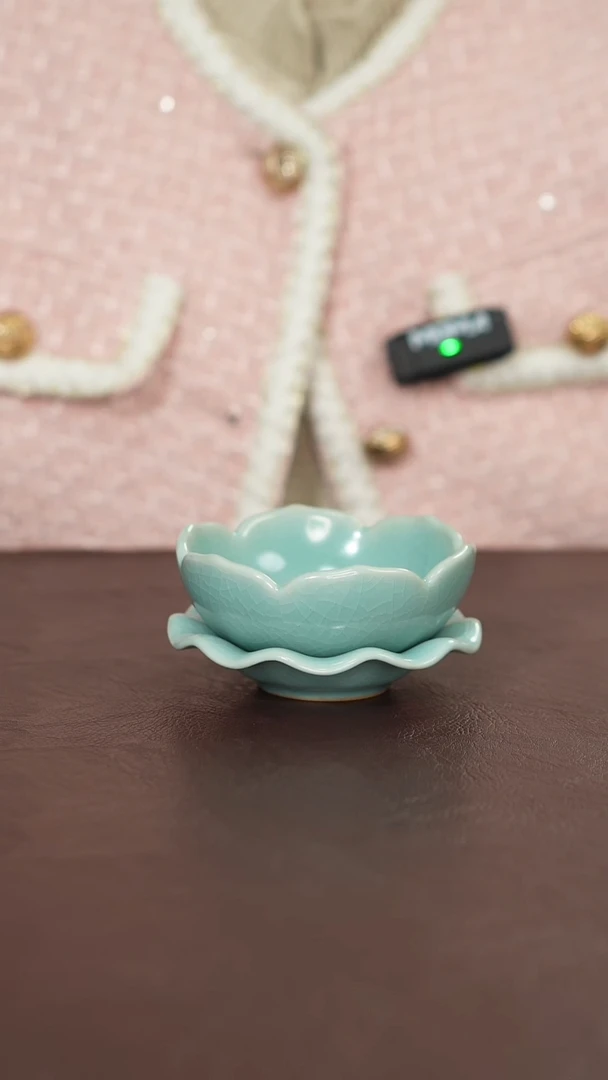 摆件瓷原矿原釉汝宋汝瓷 微瑕