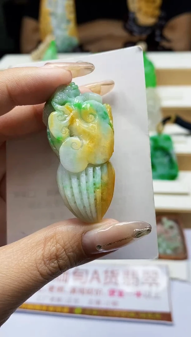 颈饰未镶嵌翡翠翡翠A货