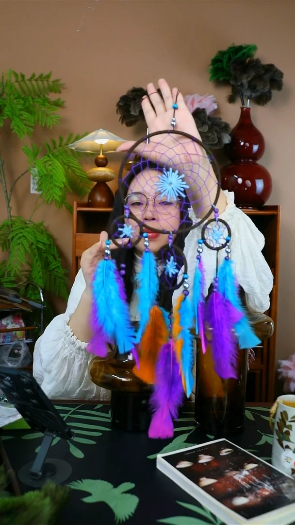 布黛紫捕梦网挂饰挂件