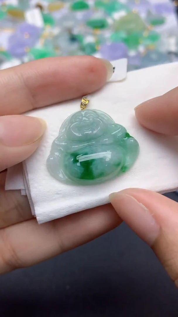 翡翠未镶嵌颈饰天然缅甸a货翡翠百元以上9元证书费自理