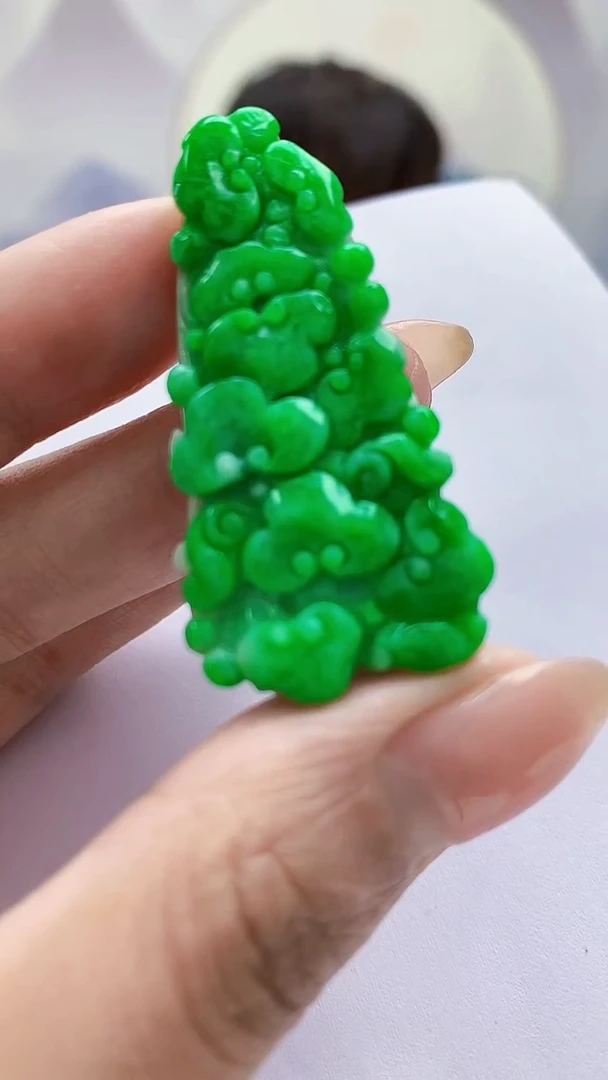 未镶嵌定制翡翠海****ʸ4868MM-毛货挂件