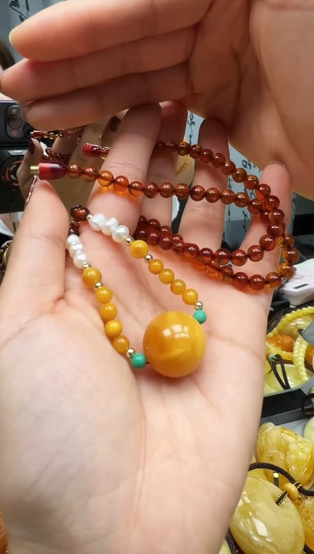 【闪购商品】琥珀裸石未镶嵌锁骨链