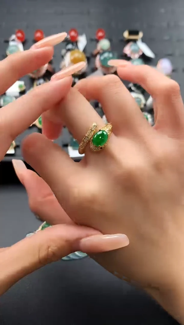【闪购商品】翡翠戒指未镶嵌43765478568976987976