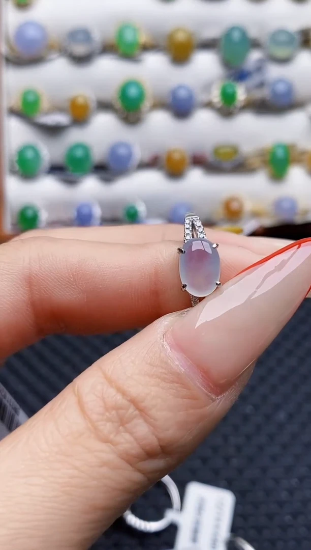 银S925镶嵌戒指翡翠3970