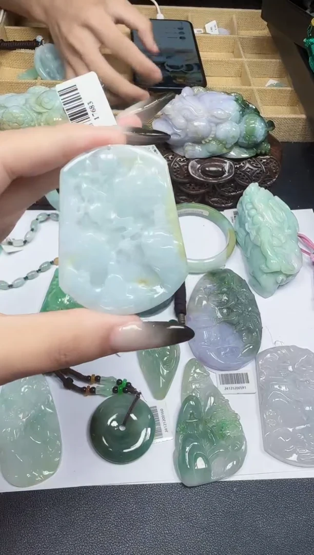 未镶嵌挂件翡翠天然缅甸A货翡翠