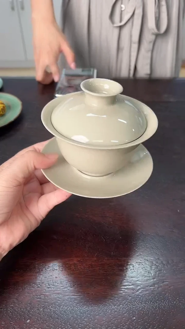 龙泉云间青瓷小米茶器