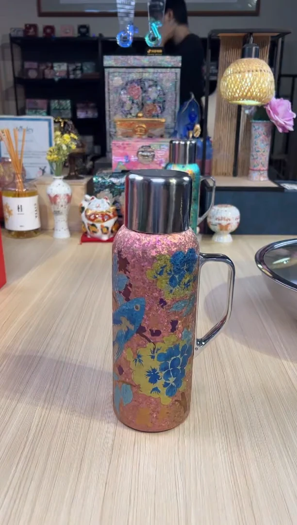 125乐酷保温壶-大鱼海棠950ml（粉）
