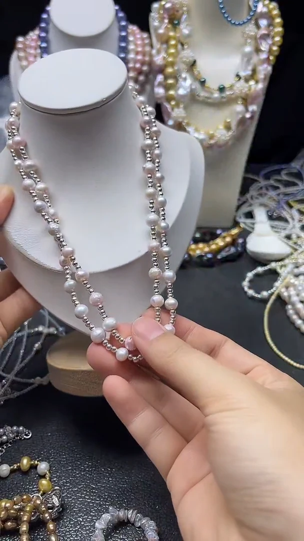 颈饰未镶嵌淡水珍珠多人