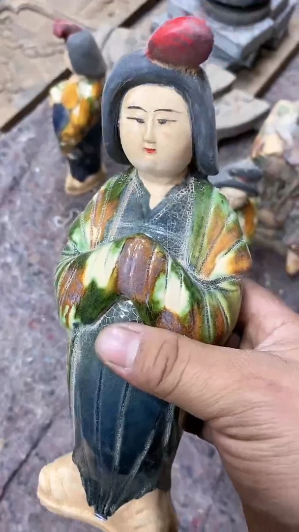 【闪购商品】罐唐三彩手工陶瓷品