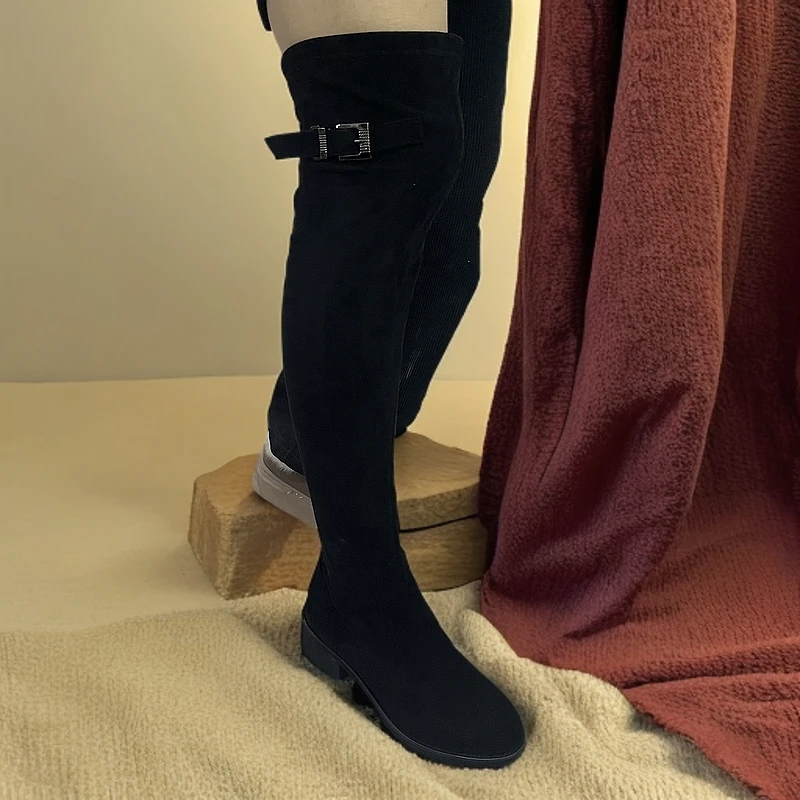 秋冬新款女士经典百搭长筒靴马丁靴9288-27